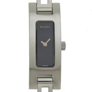GUCCI Watches 3900L blackDial Stainless Steel Quartz Analog display Women